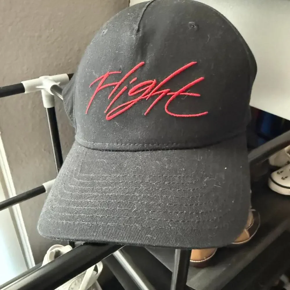 Jordan fight cap with red hat